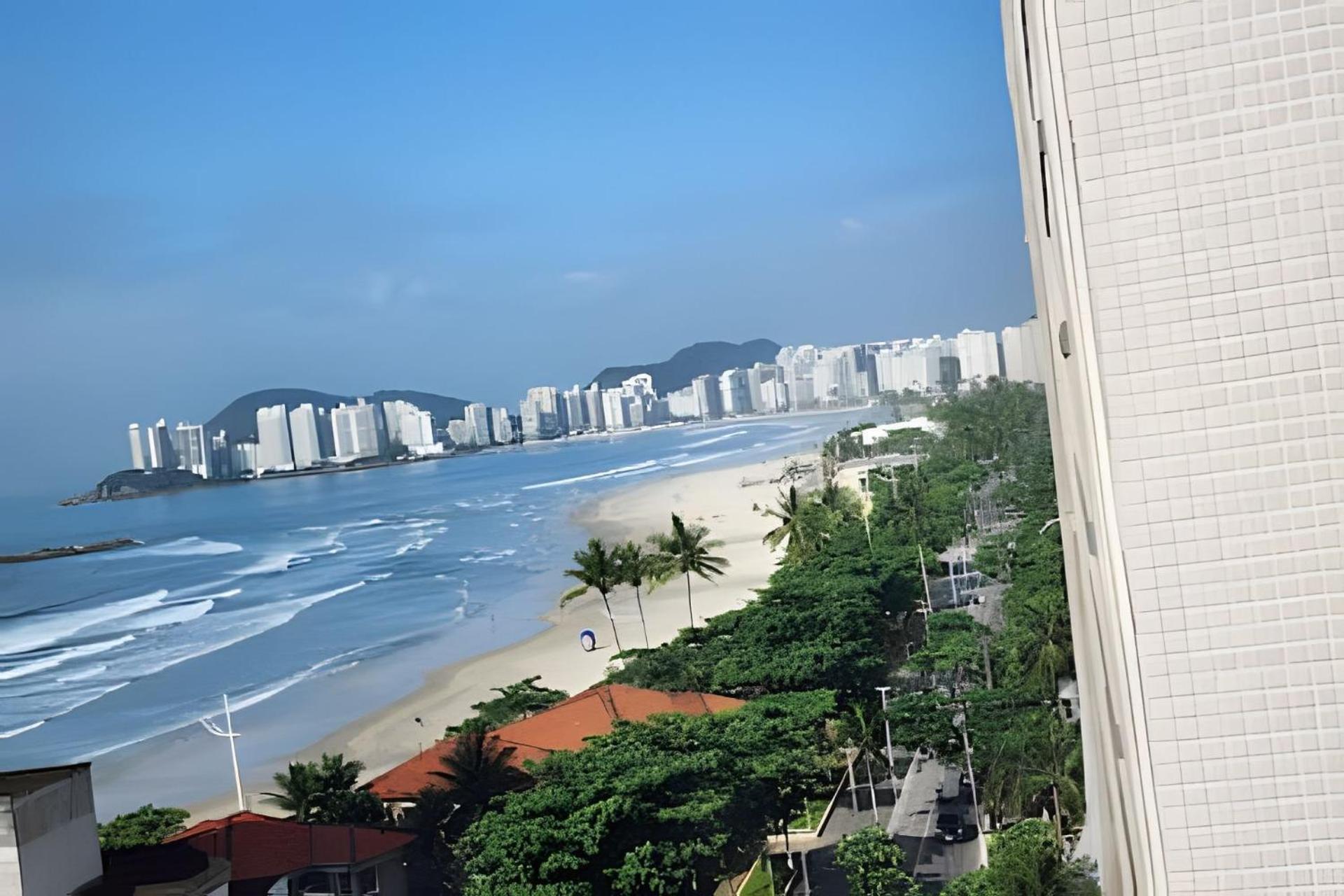Vista-Mar - 3 Suites Com Ar Condicionado E Quarto Casal Com Ar Condicionado - 100M Da Praia Guarujá Esterno foto